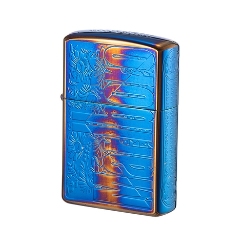 Hộp quẹt, bật lửa CHIEF chính hãng, khắc laser 5 măt chủ đề Marlboro Titan, vỏ bằng đồng bền bỉ sáng bóng theo thời gian