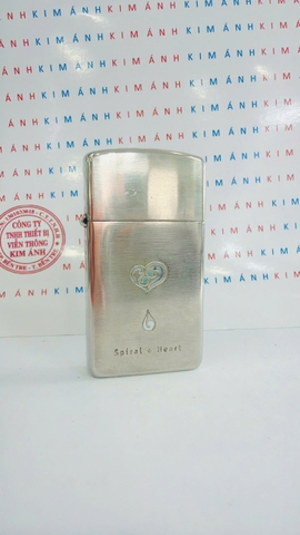 Bật lửa Zippo Slim Mỹ chủ để Trái Tim, hàng chính hãng có giấy Hải quan gửi kèm đơn hàng