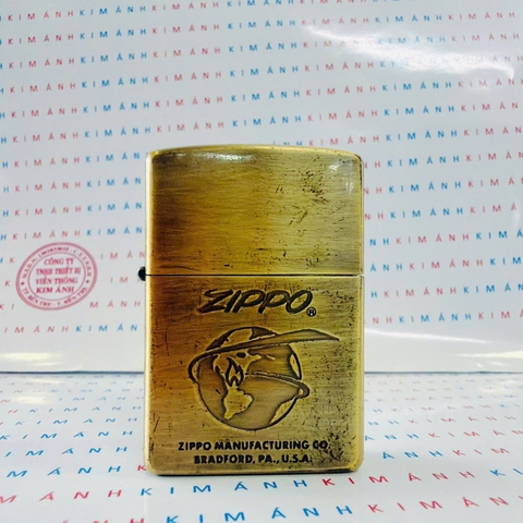 Bật lửa Zippo Mỹ Brass MANUFACTURING XV, Cam kết hàng chính hãng có giấy Hải quan gửi kèm đơn hàng