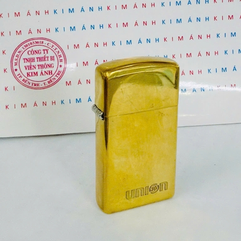 Bật lửa Zippo Slim Mỹ UNION Sản Xuất 1967, hàng chính hãng có giấy Hải quan gửi kèm đơn hàng
