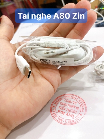 Tai Nghe Samsung  A80 chân Type-C Zin máy, Hàng Chính Hãng