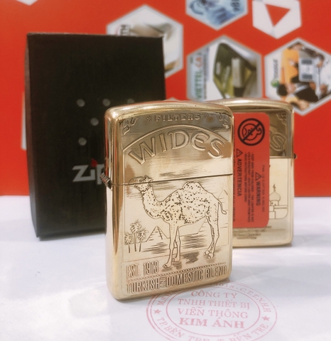 Bật lửa, hộp quẹt Zippo Armor phiên bản vỏ dầy chủ đề Lạc Đà, hàng loại 1 vỏ bằng đồng