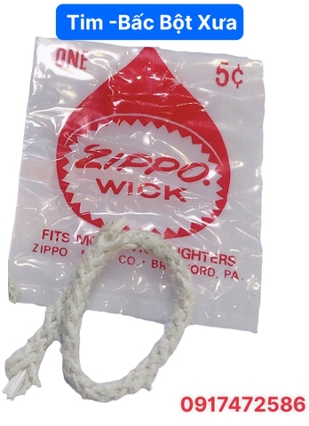 Tim bột Zippo -Bấc bột Zippo Xưa, Hàng Mỹ chính hãng
