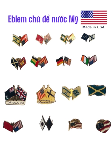 Eblem  trang trí Zippo các chủ đề về nước Mỹ ( MS02), hàng chính hãng nhập Mỹ