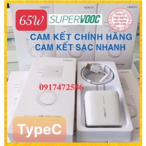 {CHÍNH HÃNG} - Bộ Sạc Nhanh OPPO Super VOOC 65W , Hàng Chính Hãng bảo hành 12 tháng