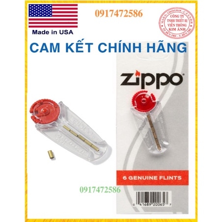Bộ đá lửa 6 Flint Zippo- Zin USA - Hàng Chính Hãng