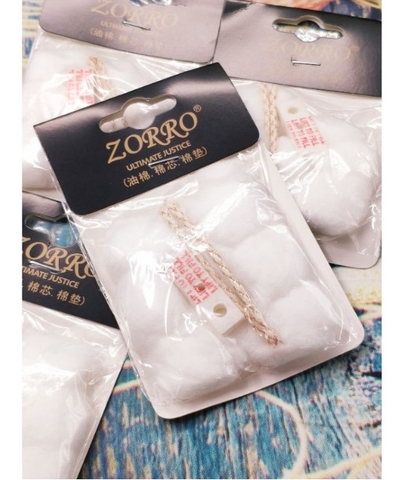 Bông gòn ,  chặn xăng, tim thay Zippo, Bông Chuyên Dụng Cho Zippo