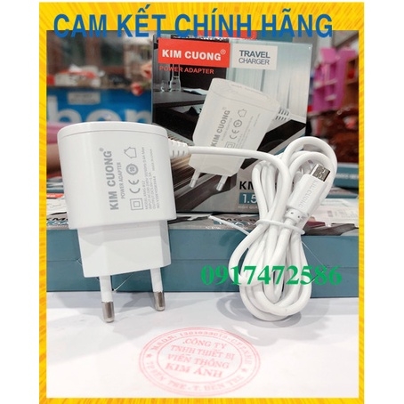 Sạc Kim Cương KMG 812 , 1,5A chuôi micro/ V8 - Hàng Chính Hãng bảo hành 12 tháng