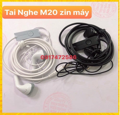 TAI NGHE M20 ZIN BÓC MÁY DÙNG CHO ĐIỆN THOẠI SAMSUNG, ZẮC 3.5 LY
