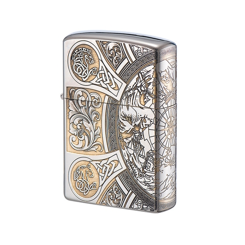 Hộp quẹt, bật lửa CHIEF chính hãng, khắc laser 4 măt chủ đề Thần Chết, vỏ bằng đồng bền bỉ sáng bóng theo thời gian