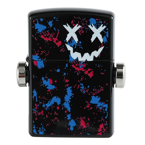 Bật lửa CHIEF chính hãng xoay 360 độ chủ đề Nhăn Nhó, Kim Ánh nhập hàng chính hãng vỏ bằng đồng