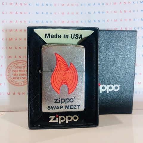 Bật lửa, hộp quẹt Zippo Street Mỹ chủ đề Ngọn lửa SWAP, Cam kết hàng chính hãng có giấy Hải quan gửi kèm đơn hàng