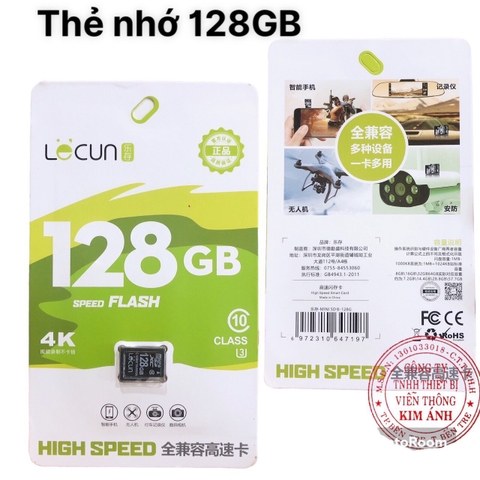 Thẻ Nhớ Micro SD Lecun 128GB CLASS 10 Chính Hãng Bảo Hành 5 Năm