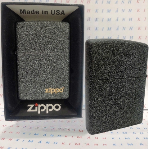 Bật lửa, hộp quẹt Zippo Mỹ đen mờ (mã 211ZL) chống trầy, hàng chính hãng do Kim Ánh nhập khẩu có giấy Hải Quan đi kèm