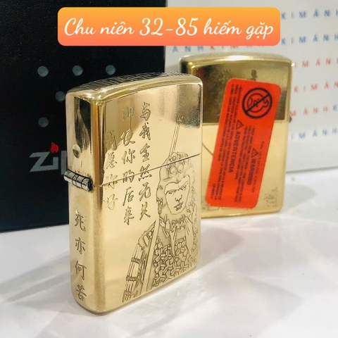Bật Lửa Zippo Chu Niên chủ đề Tề Thiên Đại Thánh, hàng loại 1chất liệu đông  có dán tem đỏ