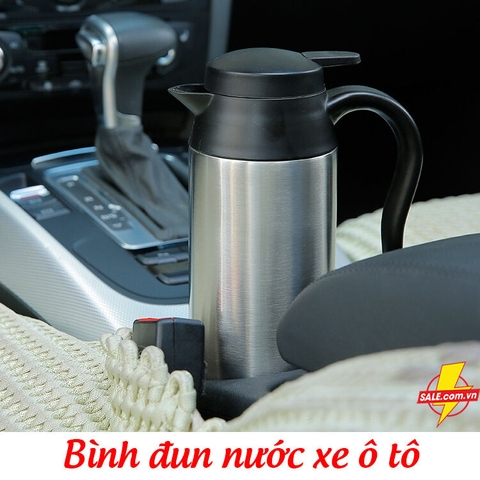 Bình đun nước trên xe ô tô 12V - 24V, ấm đun nước, ấm siêu tốc DF-18