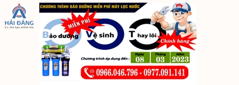 Chương trình bảo dưỡng máy lọc nước miễn phí