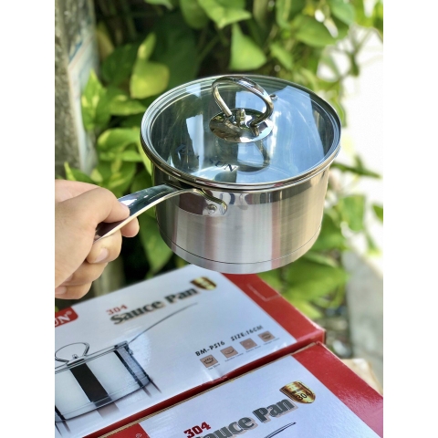 Nồi bột inox vung kính Ecosun BM-PS16