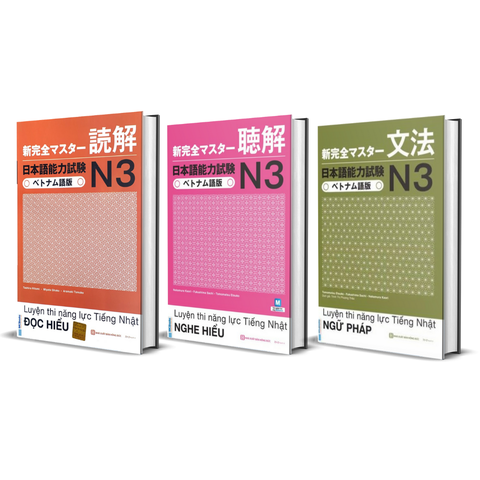 Combo sách Shinkanzen Master N3 Đọc Hiểu + Nghe Hiểu + Ngữ Pháp