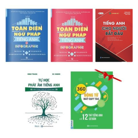 Combo Sách Học Tiếng Anh Cho Người Bắt Đầu