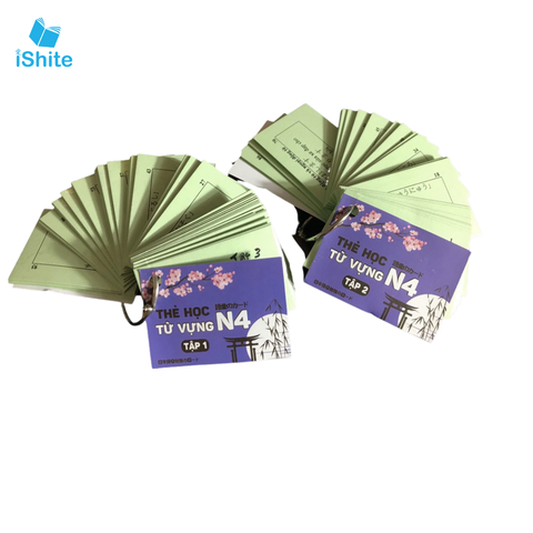 FLASHCARD - THẺ HỌC TỪ VỰNG N4 - 2 XẤP