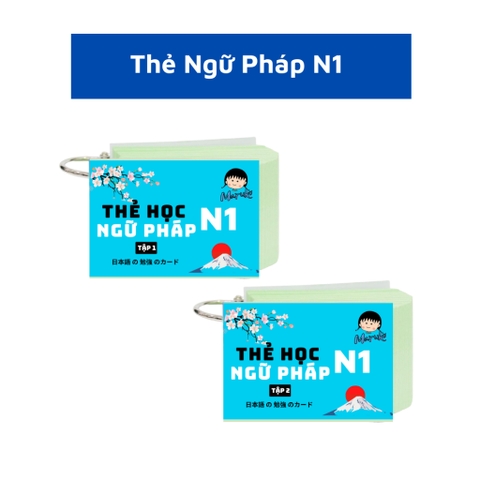 Thẻ Ngữ Pháp N1 - Ép Chống Nước (2 tập)
