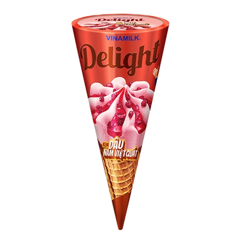 Kem Ốc Quế Delight Dâu - Nam Việt Quất 110ml (KD)