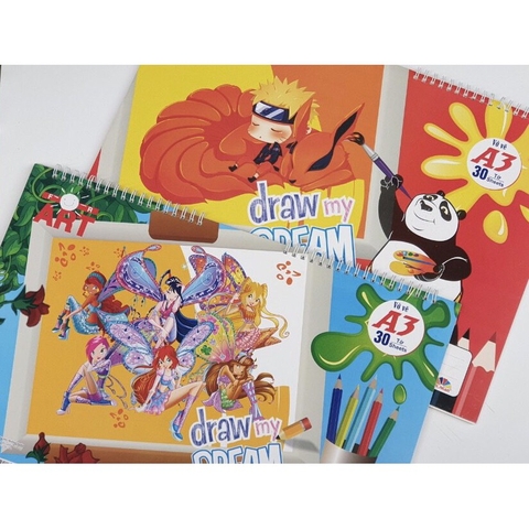 Vở vẽ lò xo A3 - TN216