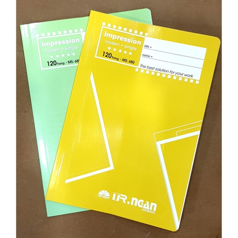 Sổ keo gáy A4 kẻ ngang 120 trang - TN680