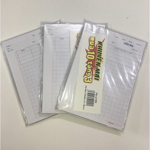 Giấy kiểm tra chất lượng 4 ôly - TN909