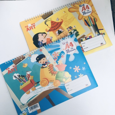 Vở vẽ A4 gáy lò xo - TN215