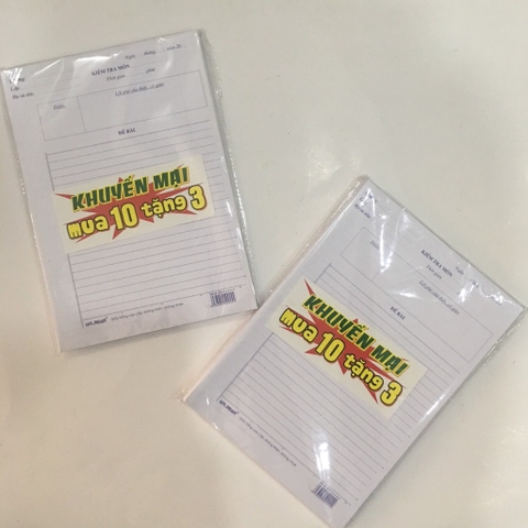 Giấy kiểm tra kẻ ngang - TN924