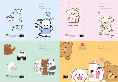 Vở keo gáy 4 ô ly - 120 trang - TN224