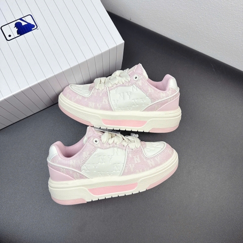 mlb liner trắng hồng dập nổi