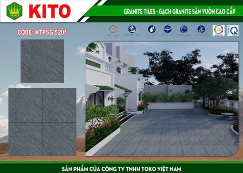 Gạch lát sân vườn Kito 50x50 KTPSG 5201