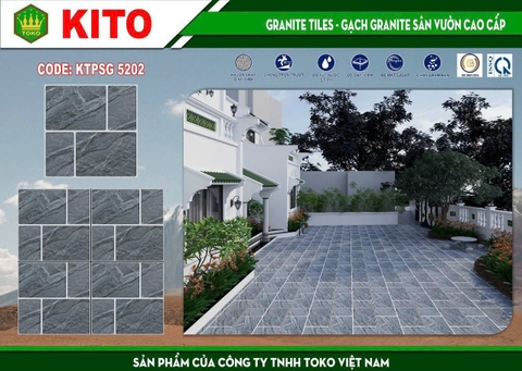 Gạch lát sân vườn Kito 50x50 KTPSG 5202