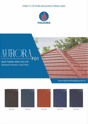 Ngói phẳng tráng men Aurora Viglacera F01-12
