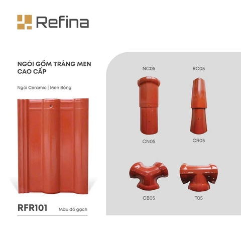Ngói sóng tráng men Refina CMC RFR101