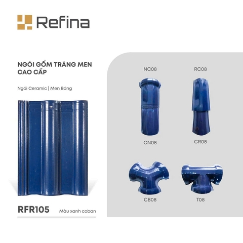 Ngói sóng tráng men Refina CMC RFR105