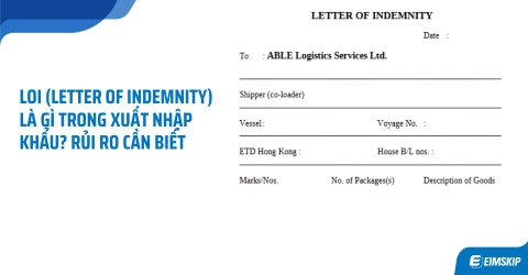 LOI (Letter of Indemnity) là gì trong xuất nhập khẩu?