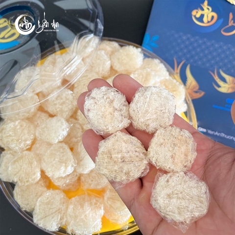[Yến An Tặng Đường] - Yến Tinh Chế - Xơ Mướp Viên loại 100g tặng Đường thốt nốt 150g