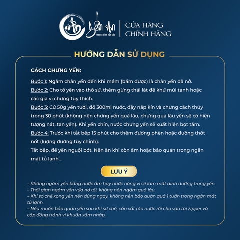 [Yến An] - Yến Tinh Chế - Chân Sạch Lớn