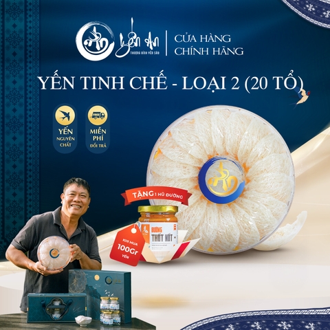 [Yến An] - Yến Tinh Chế - Loại 2 (20 Tổ)