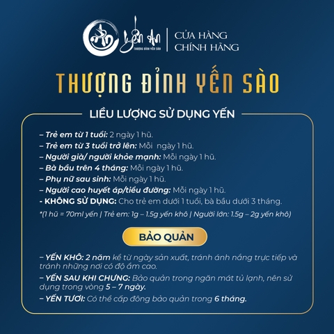 [Yến An] - Yến Tinh Chế - Chân Sạch Lớn
