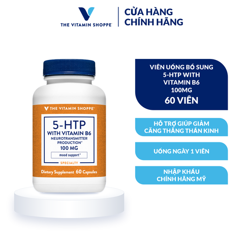 Thực phẩm bảo vệ sức khỏe 5-HTP WITH VITAMIN B6 100MG