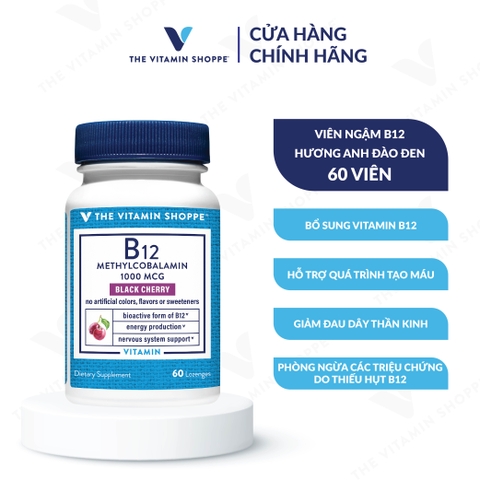Thực phẩm bảo vệ sức khỏe B12 METHYLCOBALAMIN 1000 MCG