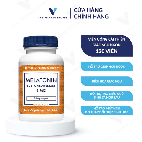 Thực phẩm bảo vệ sức khỏe MELATONIN SUSTAINED RELEASE 3 MG