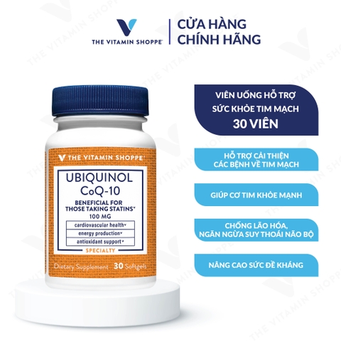 Thực phẩm bảo vệ sức khỏe UBIQUINOL COQ-10 100 MG