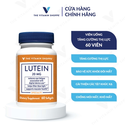 Thực phẩm bảo vệ sức khỏe LUTEIN 20 MG
