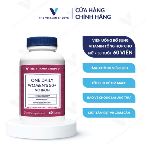 Thực phẩm bảo vệ sức khỏe ONE DAILY WOMEN'S 50+ NO IRON